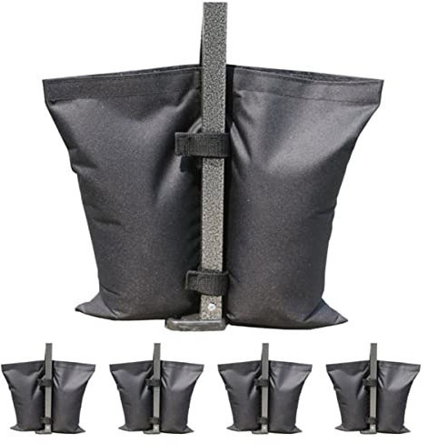 SUPVOX 4pièces Sacs De Lestage pour Pavillon Sacs De Poids à Remplir De Sable avec Fermeture Éclair Fixation Stable pour Tentes Et Tonnelles De Jardin