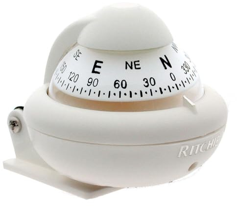 Ritchie Navigation X-10W-M Sport Marine Compass,White,2-inch Dial