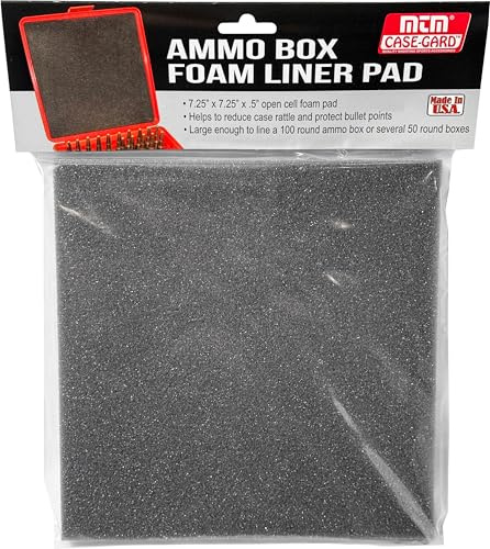 MTM FL-1-42 Ammo Box Foam Liner for Ammo Crates & Dry Boxes, Protective Cushioned Insert for Ammunition, Magazines & Shooting Gear, Made in USA, Dark Gray