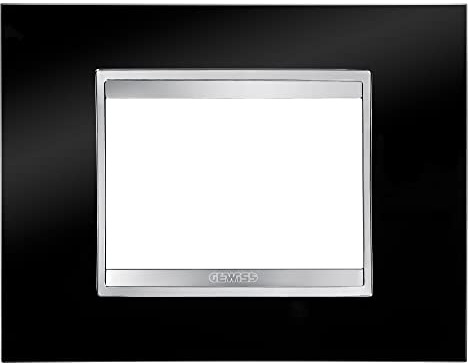 LUX-ABDECKRAHMEN 3 EINSÄTZE TONERSCHWARZ