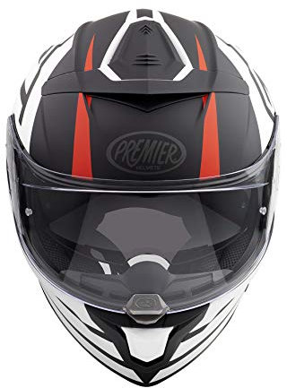 Premier APINTDEVFIBG9200XL HELM GT DEVIL GT 92 BM,SCHWARZ/WEISS/ROT,XL