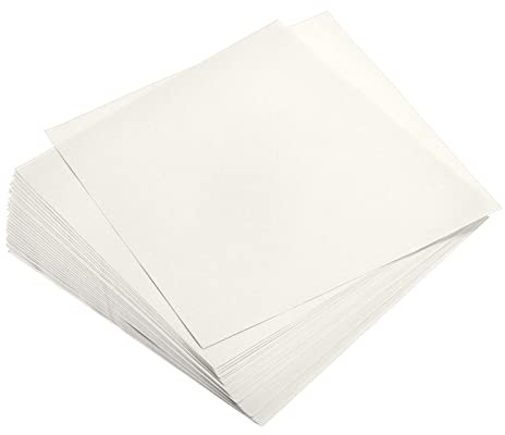 sourcing map 100 Sheets Origami Paper Double Sided White 15cm x 15cm Square Sheet for Art Craft Project, Beginners, Gifts Decor