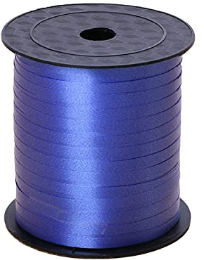 Chexin 500 m presentband i blått, blått ringband, blått ballongband, polyband, dekorativt band för presentförpackning, ballongförslutningar födelsedag, bröllop, jul, pyssel, blomsterhandlare, festdekoration