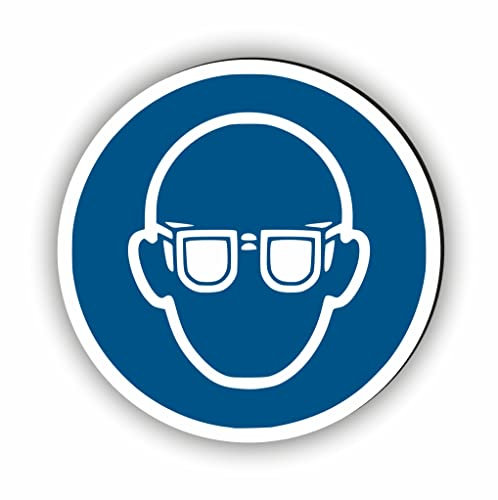 Gebotszeichen nach DIN EN ISO 7010 - Unser Augenschutz benutzen Gebotsschild ist als Sicherheitszeichen in jedem Betrieb unerlässlich (M004)