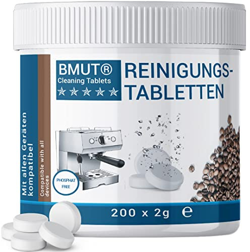 Lot de 200 pastilles de nettoyage de 2 g pour machines à café, machines à capsules et machines à café – Tablettes de nettoyage très efficaces pour tous les fabricants