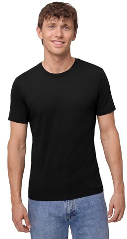 DANISH ENDURANCE Camiseta Manga Corta Merino, 1 y 2 Pack Negro S