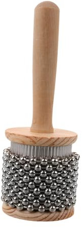 OFFIGAM Cabasa Percussion Instrument für Musikalisches aus Holz mit für Frühkindliche Bildung und Musikunterricht