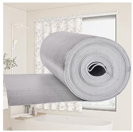 HUFIREHU Reflecteur Radiateur En Film Isolant Thermique Double RéFléChissant Reflecteur De Chaleur Pour Radiateur Pour Isolation Du Toit, Sol, Plafond(400cm/157.5in,2.5cm/0.98in)