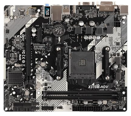 Fit For ASROCK AM4 Motherboard X370M-HDV R4.0 For CPU Ryzen 5/7/3 5600X 5800X 5500 3300X DDR4 X370 Mainboard Micro ATX Ultra M.2 motherboard