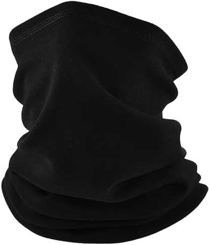 MBSIVSA Scaldacollo Uomo Multifunzione, Scaldacollo Invernale Termico, Scalda Collo Moto Uomo, Paracollo Tubolare Sportivo per Motociclismo, Ciclismo, Escursionismo e Corsa (Nero)