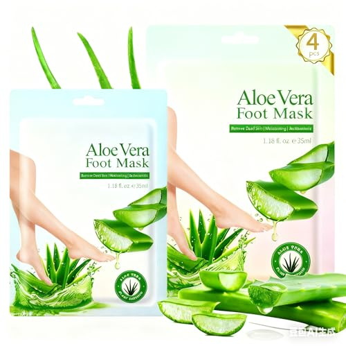 Masque Pied Exfoliant, Chaussettes hydratantes, faciles à utiliser, Foot Peel Mask, Chaussettes Exfoliantes pour Peaux Sèches et Abîmées, Soin Réparateur pour Hommes et Femmes