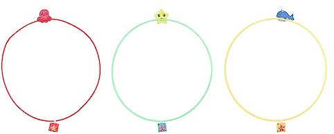 Qudinip Dykringar Leksak för Barn, Hållbara och Säkra Undervattensdykarringar för Simträning, Perfekt för Poolspel, 3 St Set