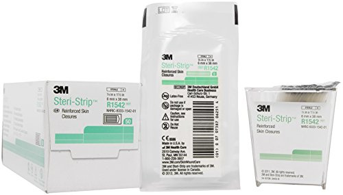 3M Steri-Strip™ Skin Closures, Reinforced, 1/4 x 1 1/2, 6/Pk, 50Pks/Bx