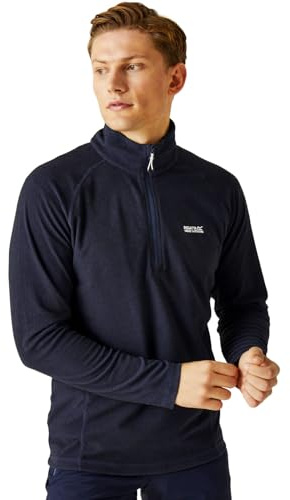 Regatta Mens Montes Micro Fleece Warm MidLayer Top Navy
