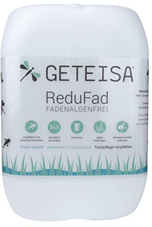 GETEISA ReduFad 5kg - Hochwirksamer Fadenalgenvernichter für Teiche, Gartenteiche und Koiteiche - Dauerhafte Algenbekämpfung und Nährstoffentzug, Naturnahe Formel, Made in Germany