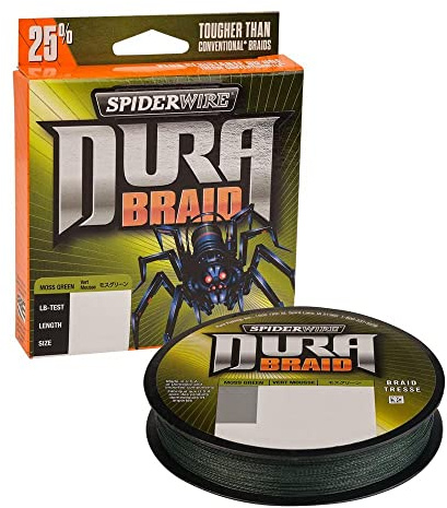 SpiderWire Braid 10lb DuraBraid, 150yd | 137m Fishing Line, Moss Green, 1 ct.