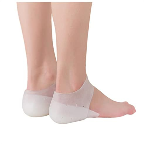 Plantillas Aumento De Estatura Invisible Altura Aumentar Calcetines de Silicona Almohadillas de Tacón de Gel Pads Ortopédico Soporte de de Tacón Cojín Soles Plantillas Pie Masaje Unisex Pad Plantillas