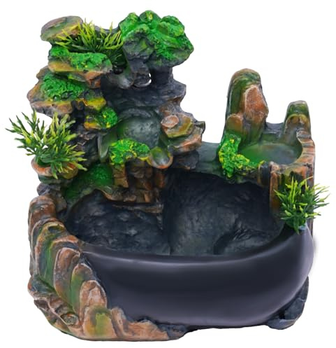 Fontana decorativa per interni, fontana da giardino, fontana con illuminazione a LED, fontana da scrivania, camera da letto, soggiorno