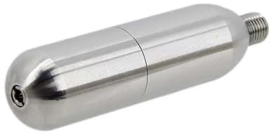 BUUNHI Heimbrausystem Nachfüllbare Co2-Kartusche 3/8-24UNF Gewinde Co2-Abgabezubehör für Cocktails, Selters, kohlensäurehaltige Growler Bierfass bierbrauset(16g Cartridge)