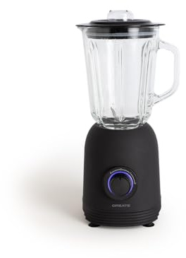 CREATE/BLENDER PULSE 800 / Blender à jarre de style américain noir / 2 vitesses, capacité 1,5 L, système de sécurité, câble de 1 m, 4 lames en acier inoxydable, 800 W