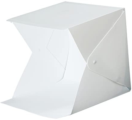 KONTONTY Mini Scatola Luminosa Portatile Led Per Fotografia Box Fotografica Pieghevole Colori Di Sfondo Inclusi Per Effetti Vari