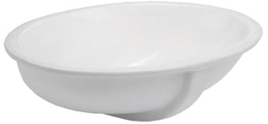 DSTOCK60 - Vasque de Salle de Bain Ovale Encastrable, 47 x 38 cm, Blanc - Lavabo encastrable Aquaprestige 240.105.WH.CR ref 1828581