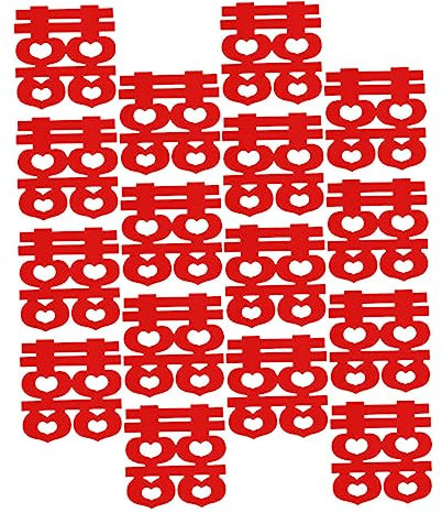 OSALADI 90piezas Pegatinas De Decoración Para Escalones De Boda No Tejida Accesorios De Fiesta De Matrimonio Rojo Adornos Para y