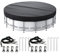 CWOQOCW Swimming Pool Cover, Round Solar Pool Covers 210D Oxford Cloth Garden Above Ground Inground Pools Cover Protector With Drawstring(18FT)