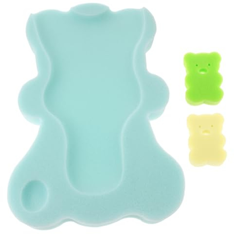 FIXOSHEE Alfombrilla Esponjosa Para Baño De Bebés y Niños Pequeños, Cojín Absorbente De Baño, Suave y Plegable Para Recién Nacidos, Color Menta, Accesorio Multifuncional Para Ducha y Cambio