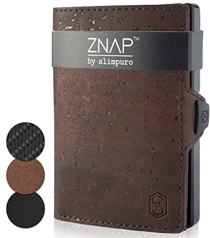 ZNAP® Slim Wallet Kreditkartenetui | Geldbörse Herren | Kartenhalter Geldbeutel Herren | Kartenetui Geldbeutel Portemonnaie mit RFID