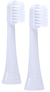 2 x MEGASONEX M8 Ersatz-Bürstenköpfe flat soft - Ersatzbürsten für die Megasonex M8 Ultraschallzahnbürste