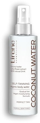 Lirene Self Tanning Vegan Body Coconut Water - Sunless Tanner with Coconut Water and Natural DHA – Streak-Free Bronzing Moisturiser – 150ml