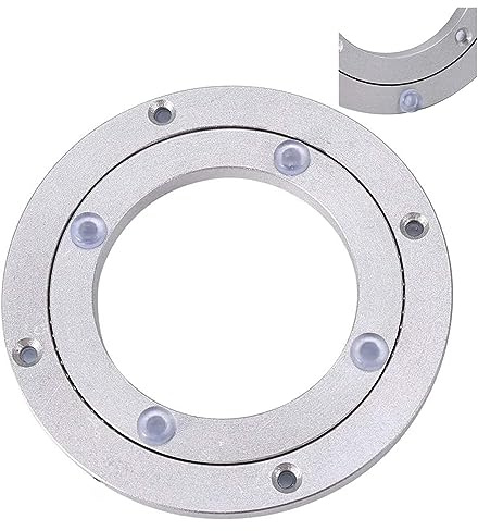 Duchunsheng Lazy Susan Drehkranz Tischlager Hochleistungs 200 300 400 500 600mm Aluminiumlegierungs Drehlager Drehscheibe Runder Esstisch Glatte Drehplatte Schwerlast, Für Esstisch TV Monitor