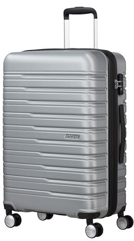 American Tourister Flashline - Spinner M, Koffer, 67 cm, 69/75 L, Silber (Sky Silver)