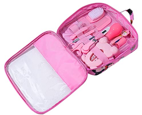 Kit per bambini e kit di toelettatura per bambini aspiratrice nasale unghie per unghie per capelli set kit di cura di pulizia giornaliera di neonati 13 pezzi/set, a, sacca per infermieri