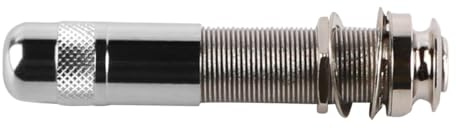 Sarini 1/4 gitarrändstift med 6,35 mm Mono Pickup-jack och 28 mm ändstiftssats för gitarr gör-det-själv-projekt Lämplig för låskopplingssystem