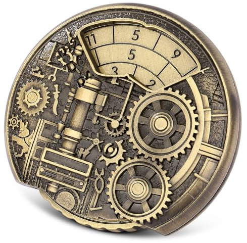 Dungeon Ingranaggio Roulette Dadi Spinner, 7-in-1 Metallico Spinner Dadi D&D, Ruota Fidget Spinner, Regali di DND con Scatola Regalo Logo Drago, Giochi di Ruolo, Accessori per Giochi da Tavolo, Bronzo