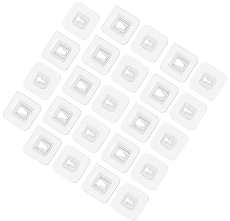 SOIMISS 22 Ganchos Adhesivos de Doble Cara para Pared Colgadores Multifuncionales para Hogar Soporte Adhesivo Fuerte y Duradero para Cocina y Dormitorio