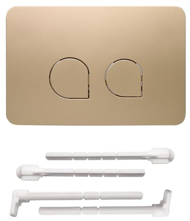 ACESOME - Placa de accionamiento para Geberit Sigma 01 Sigma10 Sigma20 Sigma21 Sigma30 Sigma50 Sigma60, placa de accionamiento doble para descarga de 2 cantidades (dorado)