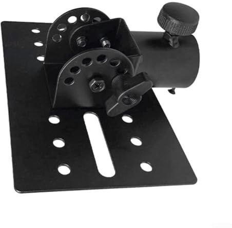 Adaptateur de support de haut-parleur rotatif réglable de 35 mm en métal pour systèmes de sonorisation DJ, support de trépied robuste compatible avec tige à vis de 13 mm, idéal pour les performances