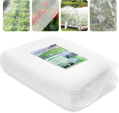 EOPUOZS Rete Anti Insetti per Ortaggi, 3x 10m Rete per Ortaggi da Giardino Maglia Fine, Rete di Protezione Delle Colture per Proteggere Piante, Frutti, Fiori