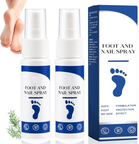 2 aerosoles para hongos en los pies, spray para uñas y pies, spray para uñas de pie, para reparación de uñas, control de olores, hongos en las uñas, aerosoles para pies para reparación de uñas o