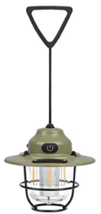 APGLSXY Decors - Lampada da campeggio a tenuta stagna, con gancio, 4 modalità, ricaricabile, per esterni
