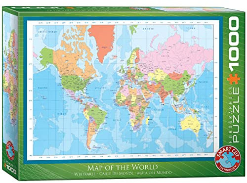 Map of the World 1000-Piece Puzzle