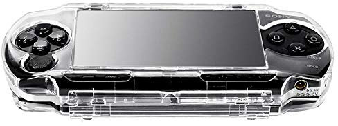 OSTENT Protector Clear Crystal Travel Carry Hard Cover Case Shell Compatible for Sony PSP 1000 Game Console