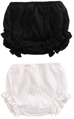 AYIYO unisex blöjöverdrag för småbarn – nyfödd baby flickor pojkar barn linne bloomer shorts 2 st