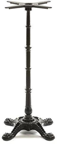 Dublino Stehtischgestell Tischbein Schwarz | Premium | PJ7518/110 | Gusseisen | Stehtisch | Höhe 108 cm | 23,3 kg | Standfläche 44x44 cm | max. Tischplattengröße Ø 80 cm