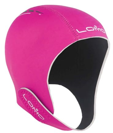 Lomo Triathlon Open Water Neoprene Swimming Cap - Pink (Medium)