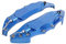 Cubierta de pinza de freno de disco, 2 piezas de aluminio para coche, cubierta protectora de pinza de freno para cubo de rueda de 16 a 17 pulgadas, medio(Azul)