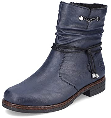Rieker Bottines classiques pour femme 75160, bleu, 40 EU